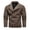 Brown, variant on Vedolay Winter Coats for Men Outdoor Autumn Winter Hooded Windbreaker Brown,L