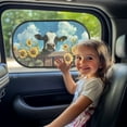 thumbnail image 3 of Yuyamidu Cow Car Window Sun Shades for Kids Sunflower Car Window Shades 2 Pack Car Side Window Sun Visor Lightweight Car Shade Protection from Heat and UV, 3 of 7