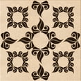 thumbnail image 1 of Ahgly Company Tapis d'Intérieur Lavable en Machine Carré Transitionnel Brun Selle, 7 Pieds Carré, 1 of 7