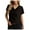 Black, variant on Elainilye Fashion Womens Basic Tops Summer V-neck Plain Casual Loose Short Sleeved T-Shirts Casual V-neck Top Shirt,Blue