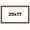 Berry, variant on 29x17 Bronze Brown Real Wood Picture Frame Width 1.25 inches | Interior Frame Depth 0.75 inches |
