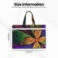 thumbnail image 3 of Kdxio Multicolored Beautiful Flower1 File Tote Document Bag Business Briefcase Bag Document Organizer Tote Briefcase for Letter A4 Files Business Teacher Office Bag, 3 of 8