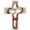 red, variant on Puxitri Cross Wall Decor | Exquisite Handmade Resin Cross with Hollow-Out Interwoven Hearts | Spiritual Decor for Home, Office and Church | Beautifully Crafted to Inspire Faith, 6.9" L x 5.2" W