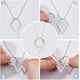 thumbnail image 4 of Collar con colgante de rombo para anillos, collar de acero inoxidable para bodas, para esposa, prometida, enfermera, regalo para mujer., 4 of 9