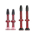 thumbnail image 2 of 1 unidad de boquilla de gas de vacío de válvula tubeless de bicicleta boquilla de vacío francesa de aleación de aluminio, 40mm(40mm)(rojo) Afortunado Sencillez, 2 of 5