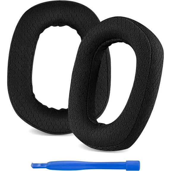Replacement Ear Pads for Logi G435 Bluetooth Wireless Gaming Headphones Ear Cushions, Ear Covers, Headset Earpads (Mesh Fabric/Black)