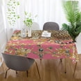 thumbnail image 6 of BZSMCE Square Tablecloth The Golden Leopards Pattern Tableclothes, 6 of 9