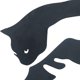 thumbnail image 4 of Gato Metal pared arte decoraciones estatuas colgantes pared esculturas Kitty para Patio dormitorio decoración Zulema Escultura de pared, 4 of 8