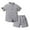 Grey, variant on QWERTY Toddler Boys Girls Short Sleeve Hawaiian Shirt Shorts Set Back to School Summer Beach Outfit Size 3-4 Years