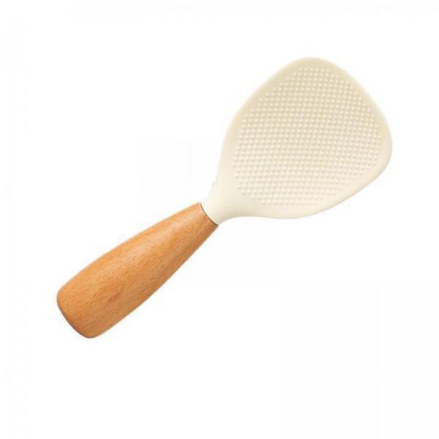 Abbracc 2xFood Service Heat Resistant Rice er Heat Resistant Multipurpose Food Serving Spoon Rice Paddle for Home Restaurant , White, 2 Pcs