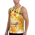 thumbnail image 2 of Haiem Honey Bee Men Workout Tank Top Gym Bodybuilding Sleeveless Muscle T Shirts Athletic Tank Breathable Workout Shirt-3X-Large, 2 of 9