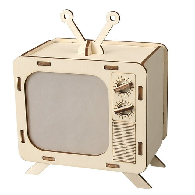 Mini proyector de TV de madera con miniproyector de madera para experimentos STEM