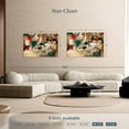 thumbnail image 4 of Elephant Stock Japanese Flower Wall Art - Horizontal Canvas Wall Art - Living Room Wall Decor - Abstract Canvas - Red And Orange Decor - 51" x 34", 4 of 8