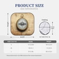 thumbnail image 3 of Saiise Magnetic Old Compass On World Map for Foldable Car Sun Shades (2-Pack) Offer Sun Protection with an Easy-fold Design for Convenient Windshield Shading-Medium, 3 of 6