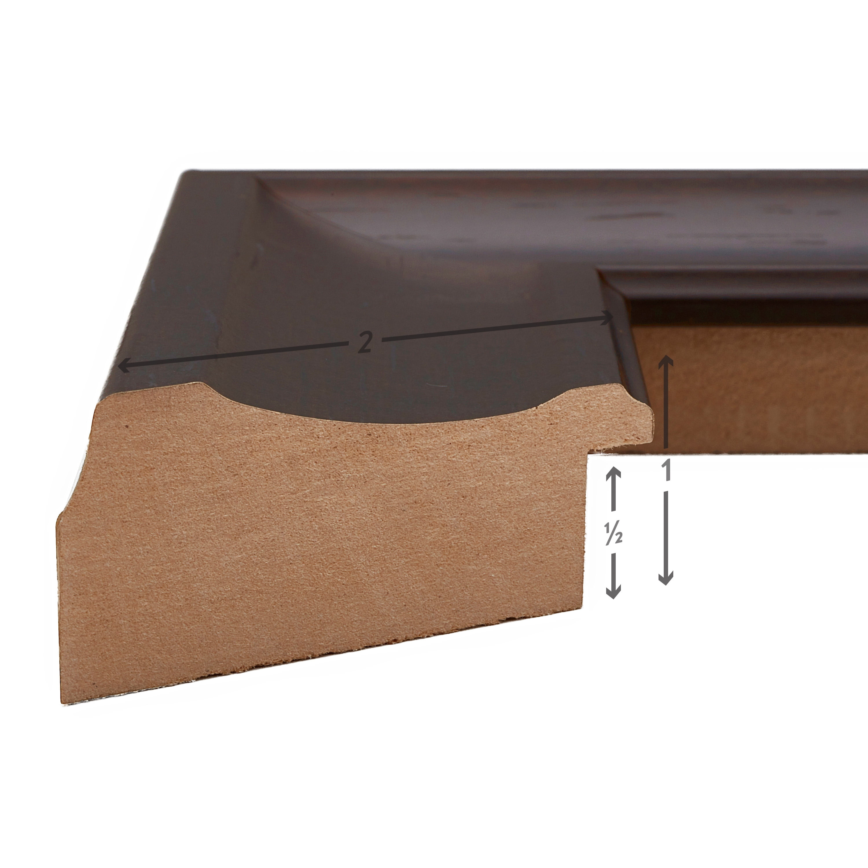 Craig Frames Martin, 22x28 inch Dark Walnut Brown Picture Frame Matted for an 18x24 Photo