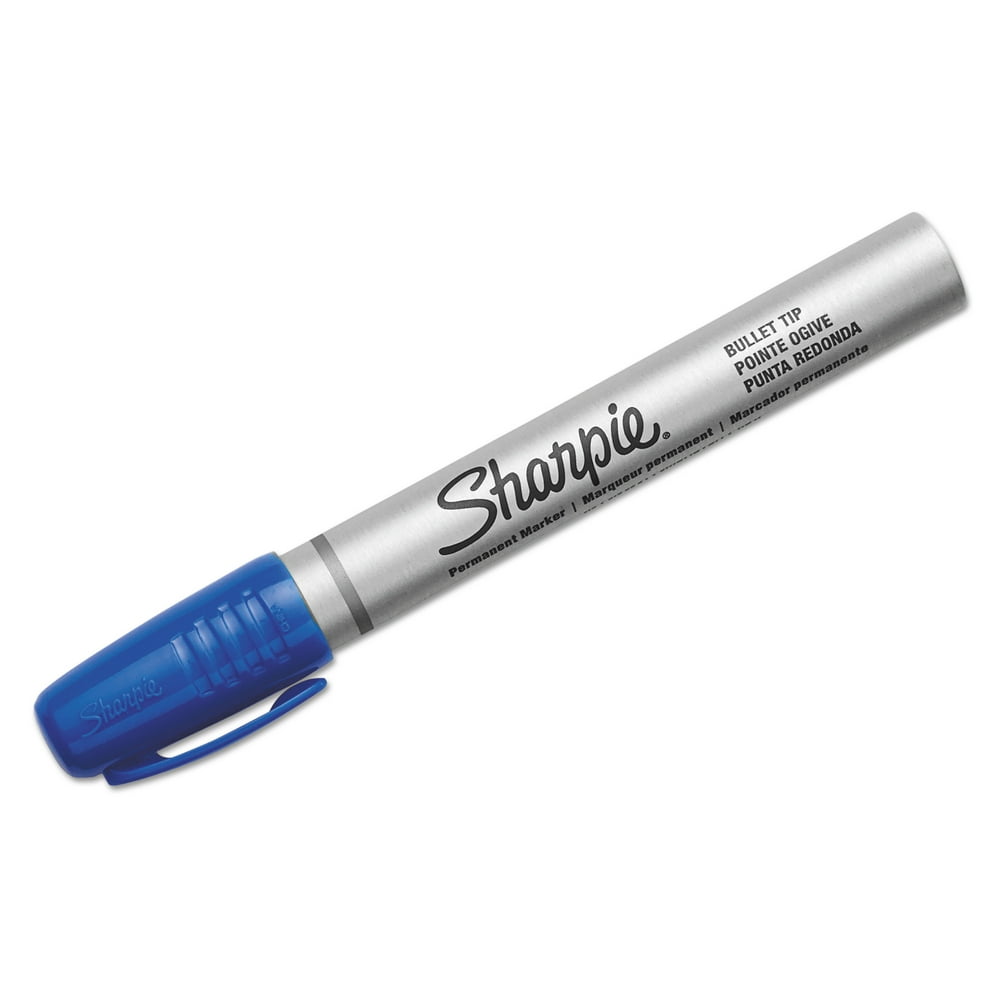 Sharpie Pro Permanent Marker, Bullet Tip, Blue, Open Stock, Dozen