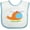 White and Blue, variant on Inktastic Helicopter Cute Flying Boys or Girls Baby Bib