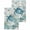 Green, variant on Teal Crabs Coastal Kitchen Dish Towels for Drying Dishes Set of 2, Summer Beach Coral Nautical Ocean Waffle Weave Microfiber Hand Tea Bathroom Towels Quick Dry & Absorbent Towel 12x12