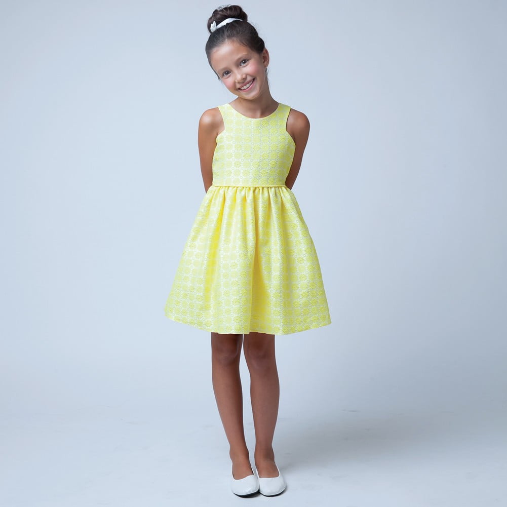 yellow occasion dress