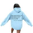 thumbnail image 5 of WENWU Womens Hoodie Long Sleeve Hoodie Womens Pullover Sweatshirts Cozy Sweatshirts for Women Light Blue Clothes Cute Winter Outfits for Women Teens Clothes, 5 of 7
