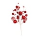 thumbnail image 1 of 6 palitos de bolas de purpurina navideñas para manualidades, decoración de árbol de Navidad para fiestas y hogar. Rojo, 1 of 6