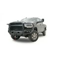 thumbnail image 2 of Fab Fours Bumper DR19-X4450-1 Matrix Series; One Piece Design; Direct Fit; Mounting Hardware Included; With Grille Guard; With D-Ring Mounts; Powder Coated Black Steel, 2 of 5
