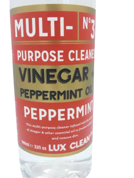 1 Lux Clean Vinegar & Peppermint Mint No 3 Multi Purpose Spray Cleaner 32 fl oz