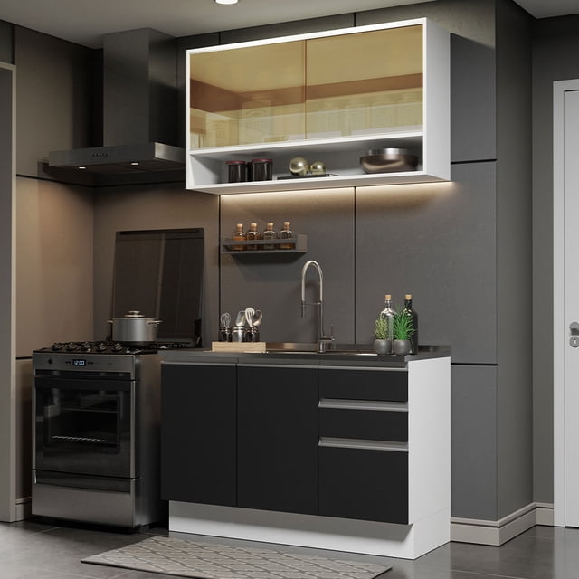 Cocina Integral Completa Modular Madesa Glamy 120cm BN 03