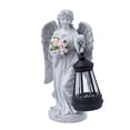 thumbnail image 1 of Naiovety Luz de ángel guardián para cementerio, luz LED solar para jardín, linterna de ángel con forma de flor, decoración, jardinería Iluminación y accesorios, 1 of 6