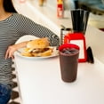 thumbnail image 5 of Spec101 Hard Plastic Cups Reusable 24-Pack of 12oz Red Stackable Plastic Glasses, 5 of 7