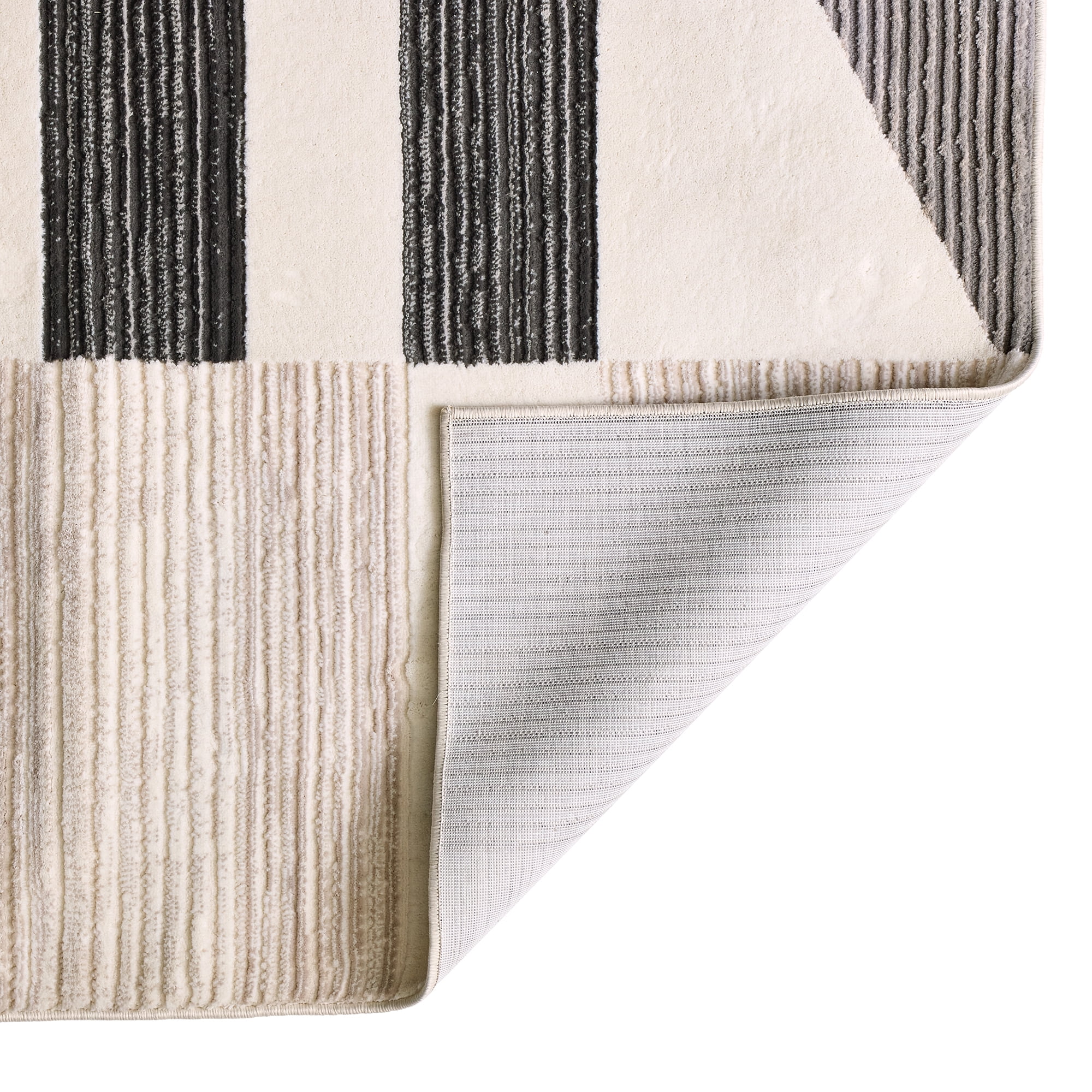 Better Homes & Gardens Gray Modern Shapes Abstract Indoor Area Rug, 9'x12'