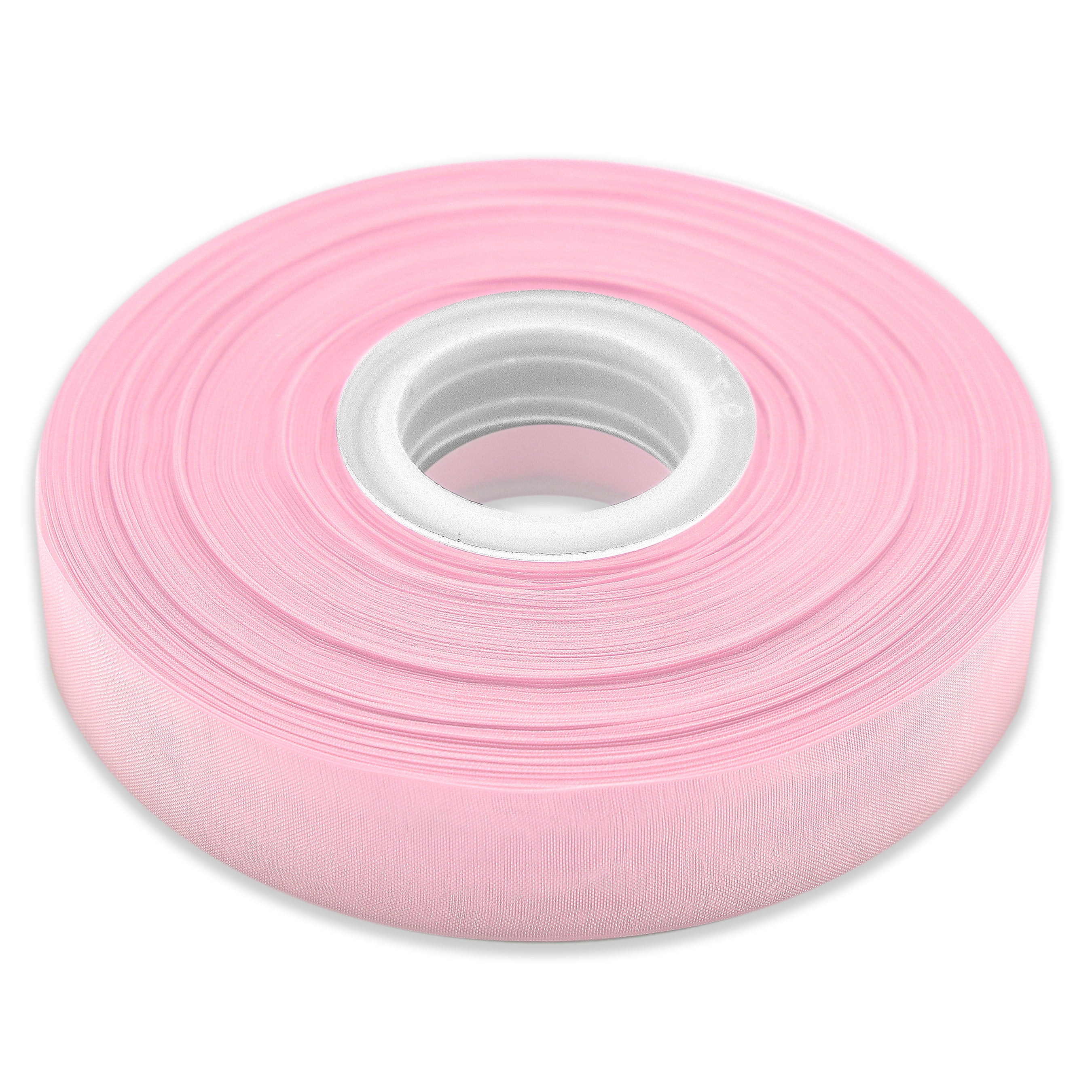 Light Pink Sheer Organza Ribbon With Satin Edges, 25mm 1in Wide