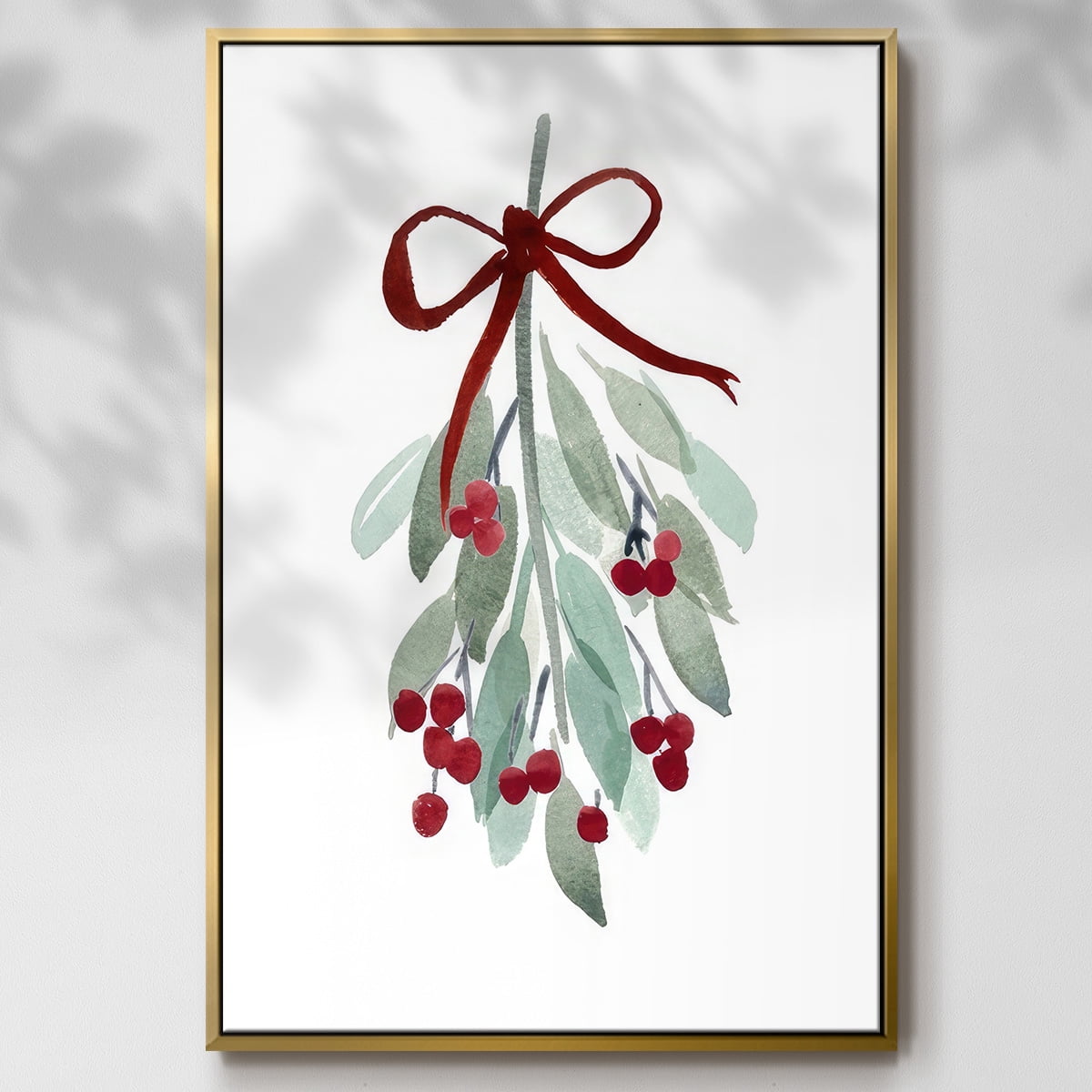 Come Across I - Framed Gallery Wrapped Holiday Canvas - 17 x 25 - Gold Frame