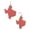 Smooth Coral, variant on Women's Faux Leather Texas State Shape Dangle Pierced Earrings, Smooth Coral