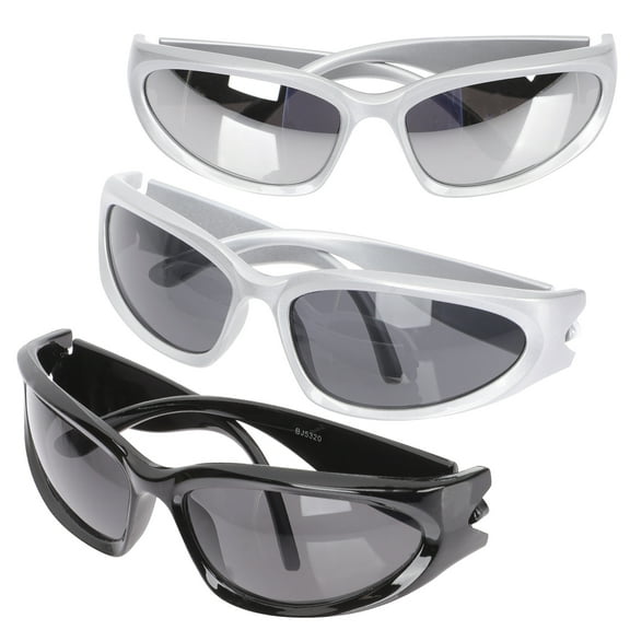 MERRYHAPY 3-Pack Sporty Sunglasses for Men and Women, Ideal for Cycling, Running, Outdoor Sports