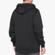 thumbnail image 2 of Hooded SYNDICATE Zip Sweatshirt Black Heather/White 100% Black Heather/White, 2 of 2