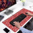 thumbnail image 2 of Long Mouse Pads for Desk,Red Christmas Deer and Snowflake Pattern Desk Mats on Top Of Desks, Desk Mouse Pad Extra Large with 3mm Non-Slip Base and Stitched Edge for Gaming,Office,Work,Home 31.5x15.7in, 2 of 5