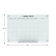 thumbnail image 2 of Audio-Visual Direct Glass Dry-Erase Calendar Whiteboard Set - 60 x 90 cm - (Magnetic, White), 2 of 6
