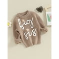 thumbnail image 3 of Suealasg Toddler Baby Girls Sweaters Child Long Sleeve Crew Neck Letter Embroidery Loose Knitted Pullovers 6M 1T 2T 3T Kids Girls Fall Winter Warm Clothes, 3 of 9