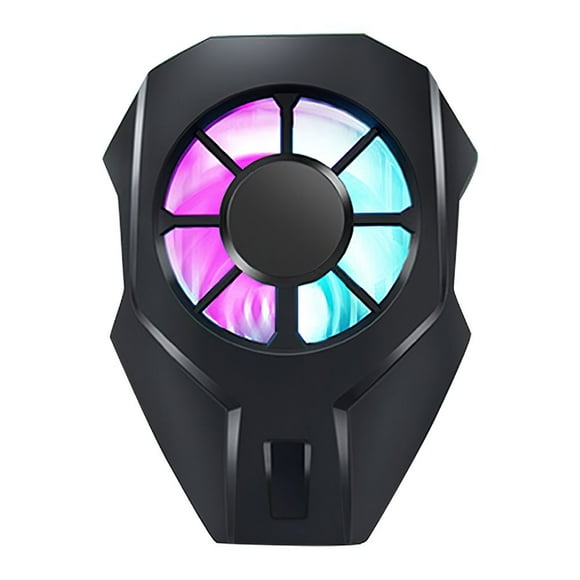 Game Phone Heat Dissipation Device Refrigerating Phone Heat Cooling Device Strong Power Cell Phone Cooler with Silicone Pad Cooling Fan for Student Indoor
