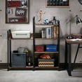 thumbnail image 6 of Symone 6-Shelf Wood Bookshelf, Reclaimed Oak, 6 of 7