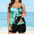 thumbnail image 3 of fvwitlyh Bikini Sets for Women Junior Swimsuit with Shorts Plus Size Swimsuits For Women Two Piece Bathing Suits Long Torso Tank Womens Bathing Suit Bikinis, 3 of 5