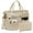 Beige, variant on 2pcs/set Large Canvas Tote Bag for Women, Laptop Work Bags Crossbody Shoulder Hobo Messenger Handbag Purse Travel Gym Totes