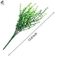 thumbnail image 2 of PULLIMORE 2 Pcs Artificial Plants Fake Farmhouse Greenery Eucalyptus Stems Plastic Lotus Shrubs Home Decor for Indoor and Outdoor, 2 of 9