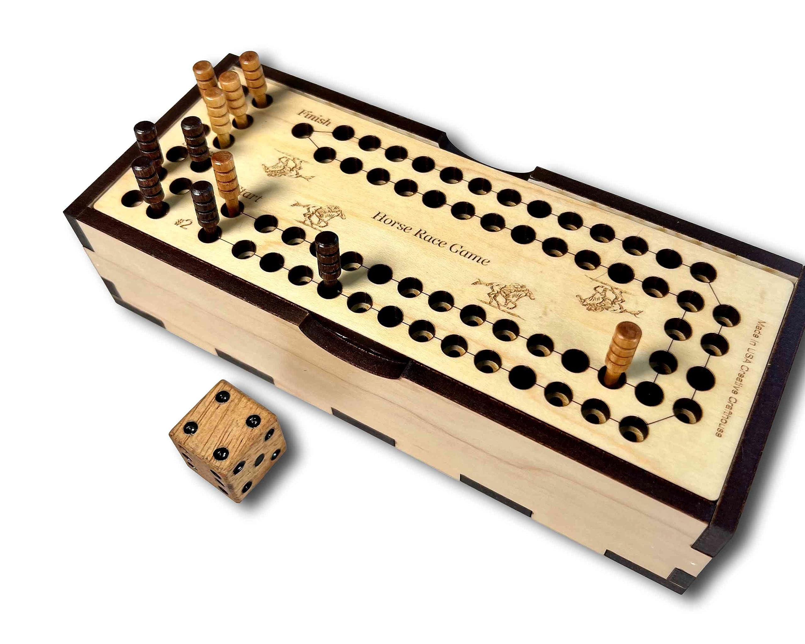 Creative Crafthouse Horse Race Dice Game Fast Paced and Fun Family Activity