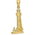 thumbnail image 3 of 14K Yellow Gold 2-D Assateague Island Lighthouse, Va Charm - 29.4mm, 3 of 6