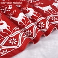 thumbnail image 3 of Christmas Curtains for Bedroom Christmas Boho Room Darkening Velvet Drapes Christmas Tree and Deer Design Window Curtain Panels for Living Room Decor, W52 x L84 inches, 2 Panels, 3 of 7