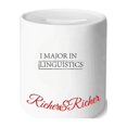 thumbnail image 1 of Citation Je Me Spécialise en Linguistique Riche et Riche Boîte d'Épargne pour Banque, 1 of 1