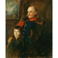 thumbnail image 2 of Franz von Lenbach 15x18 Black Ornate Wood Framed Double Matted Museum Art Print Titled - General of Hartmann and Son Hermann (Approx. 1870), 2 of 5