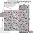 thumbnail image 5 of Blue Baseball Gear Pattern Toddler Nap Mats for Kids Preschool,Sleeping Mat Bag or Kids,Toddler Sleeping Bag,Toddler Nap Mat or Daycare, 5 of 6